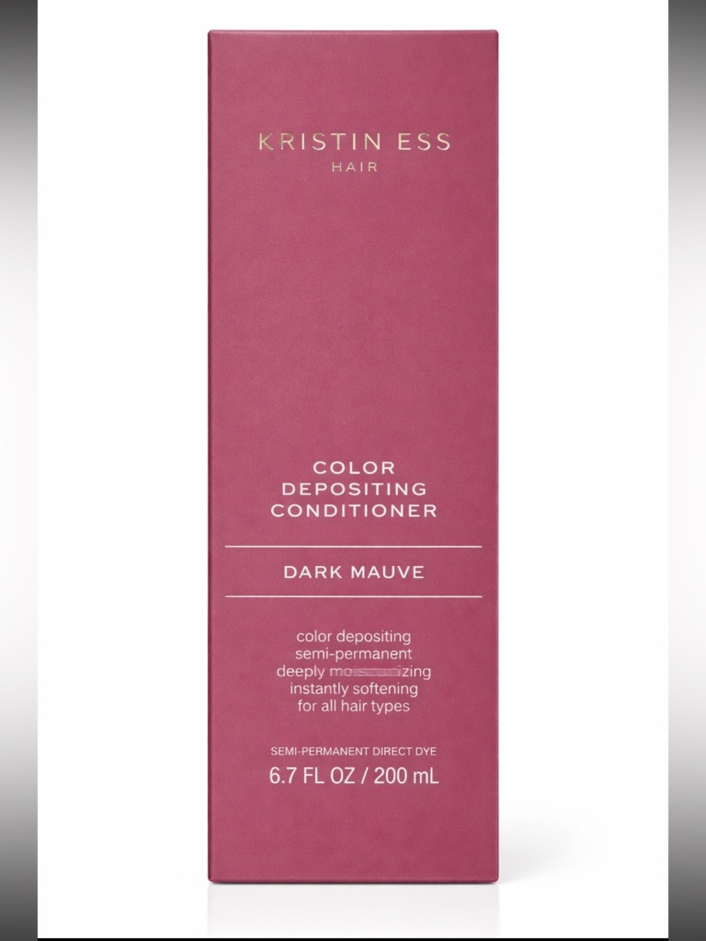 KRISTIN ESS HAIR Dark Mauve Color Depositing Conditioner 6.7 Oz NEW